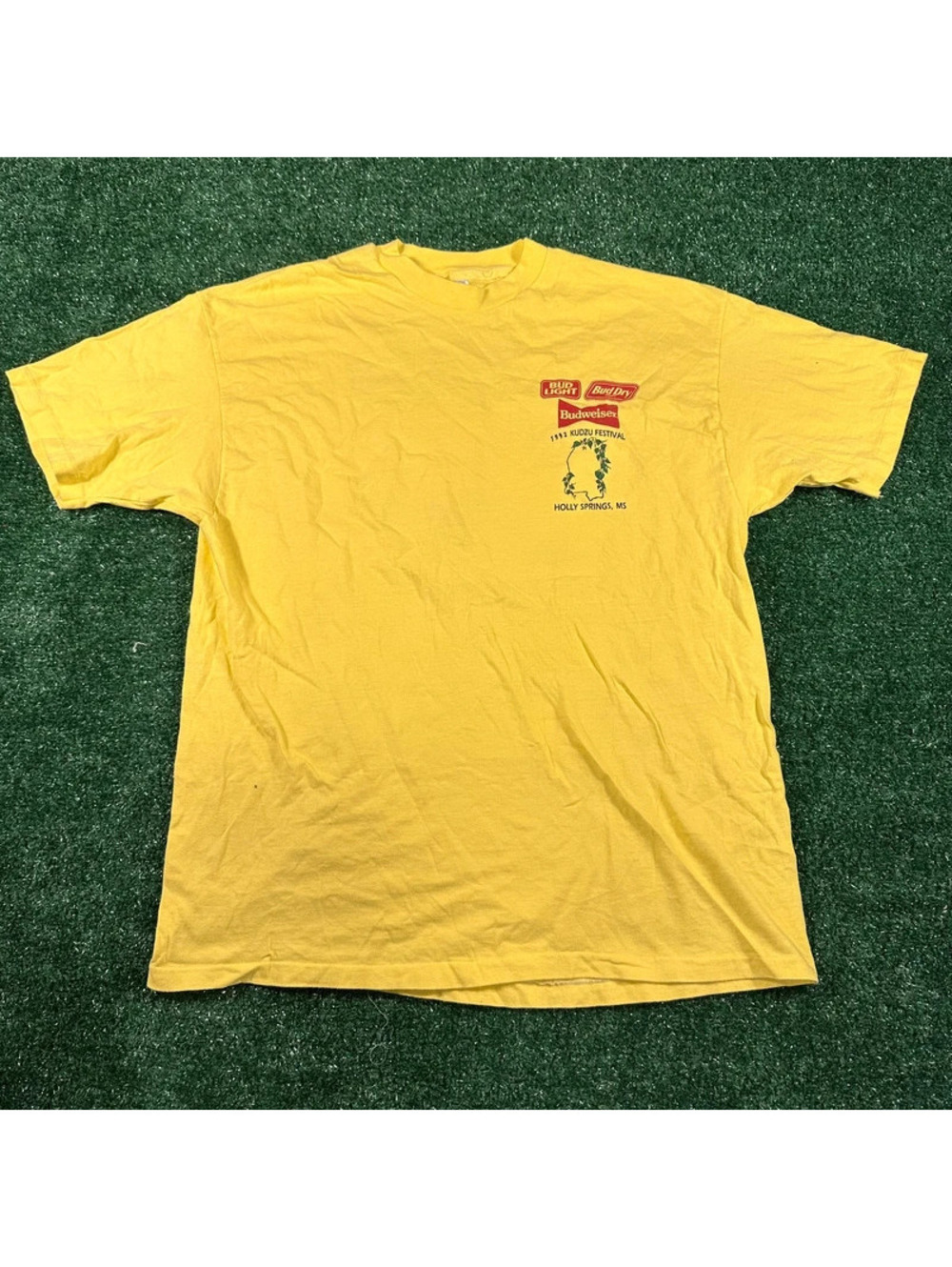 Vintage beefy hanes Budwiser beer shirt singe stitch size xl